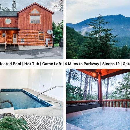 Indoor Heated Pool Hot Tub Cabin 세비어빌 외부 사진