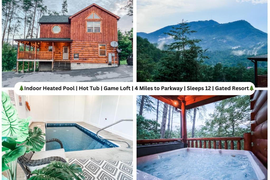 Indoor Heated Pool Hot Tub Cabin 세비어빌 외부 사진
